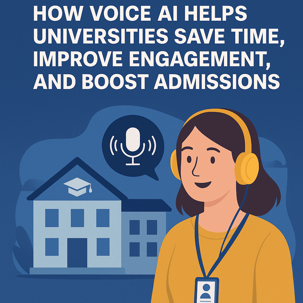 How Voice AI Helps Universities Save Time, Improve Engagement, and Boost Admissions
