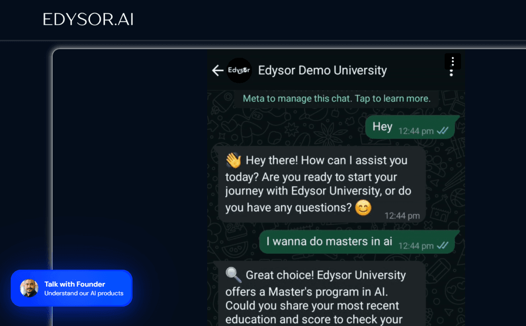 Enquiry to Offer Letter :The How WhatsApp Agent Is Transforming the way Universities communicate with students