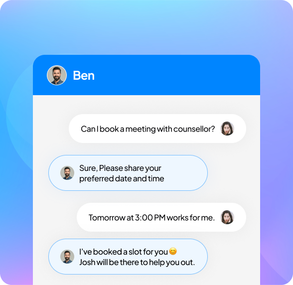 Chat agents for 24X7 student engagement
